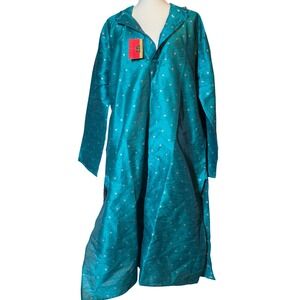 NWT RAJASI POSHAK Teal Geometric Pattern Ethnic Churidar Kurta‎ Men Boys 110cm